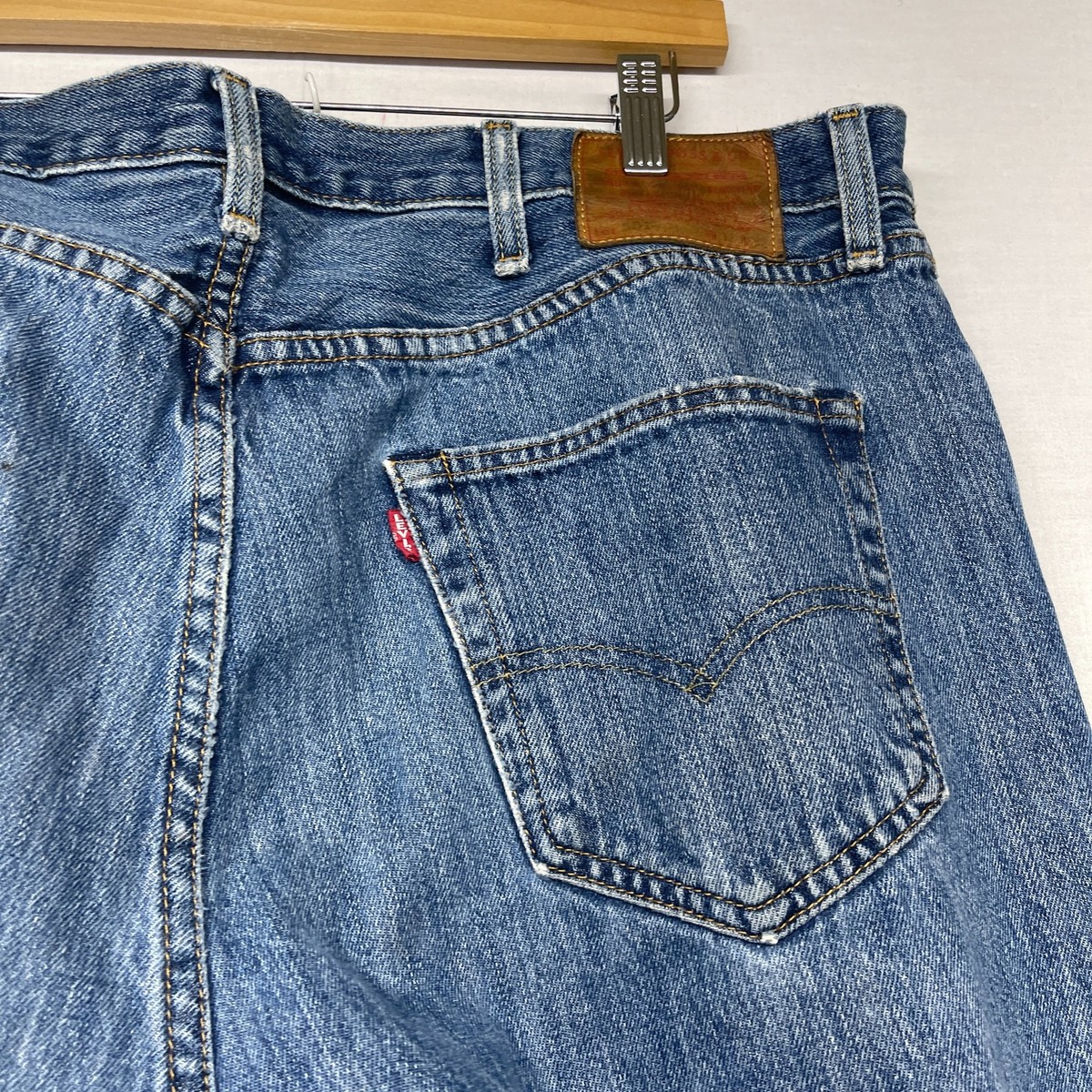 七夕価格です♪ユーロLEVI’S501 W29L32 Levi's 501 Jeans Men's W38 x L32 Blue Denim Zip Fly Preppy