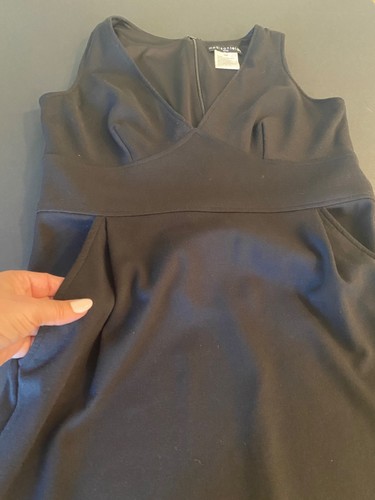 Abito nero Madison Leigh Corset, scollo a V, nero taglia 12P - Foto 12 di 12