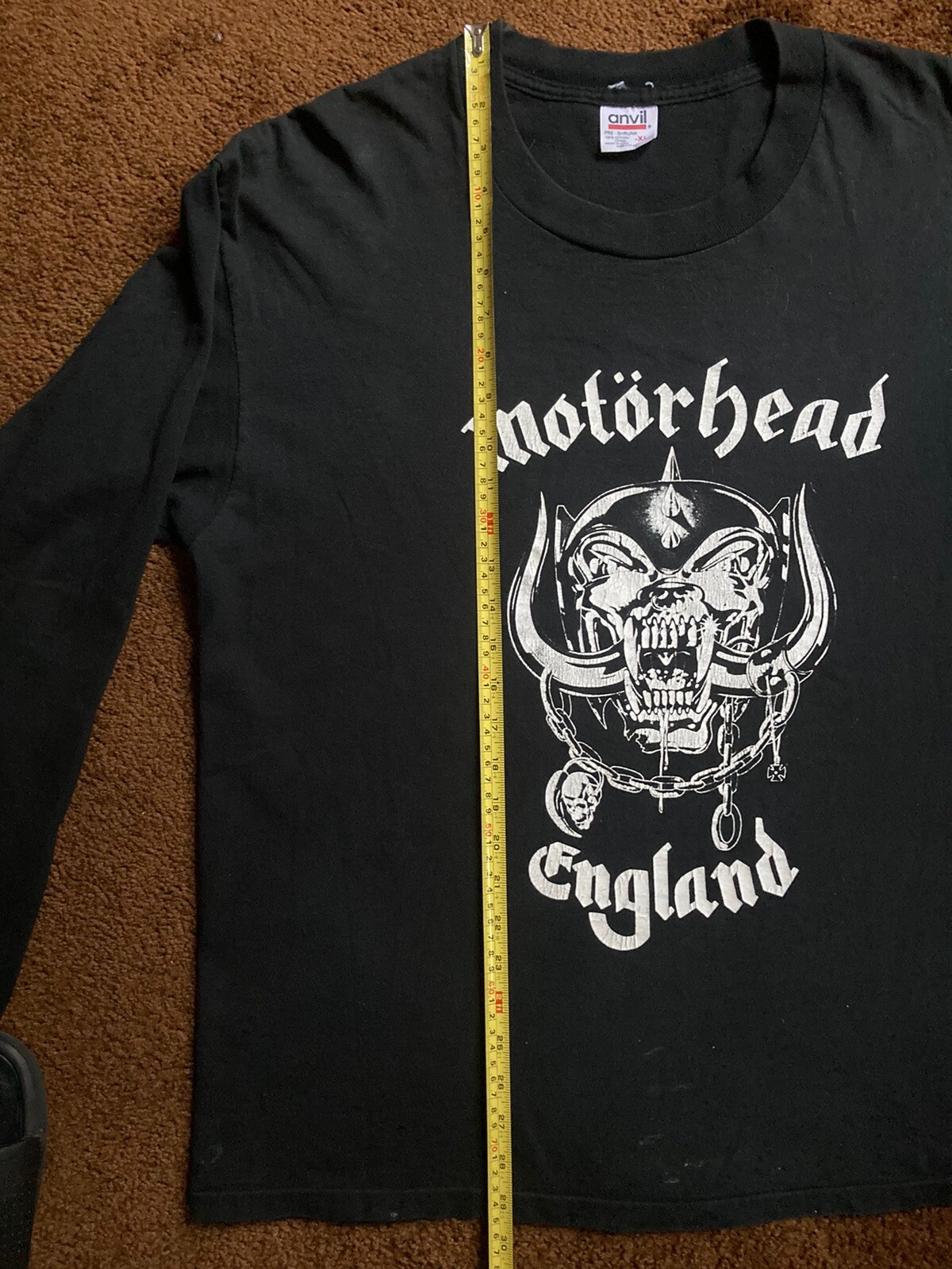Motörhead 20th Anniversary  Tour 1995 Sacrifice Concert Long Sleave Shirt Lemmy