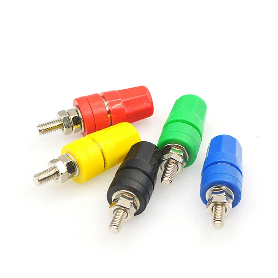 M4*36 Banana Plug 4mm Lantern Socket Terminal Solder Screw Test Connector Audio - Image 2 of 4