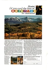 1963 Print Ad Colorado Dept of Public Relations Resist Autumn Mountains Aspens