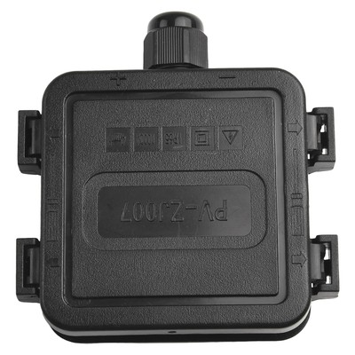 Secure Cable Connection Single Hole Junction Box for 30W PV Solar Panel System