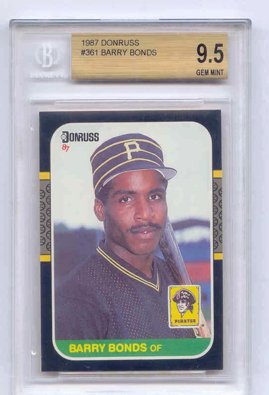 Donruss Barry Bonds Grade 9.5 Baseball Sports Trading Cards