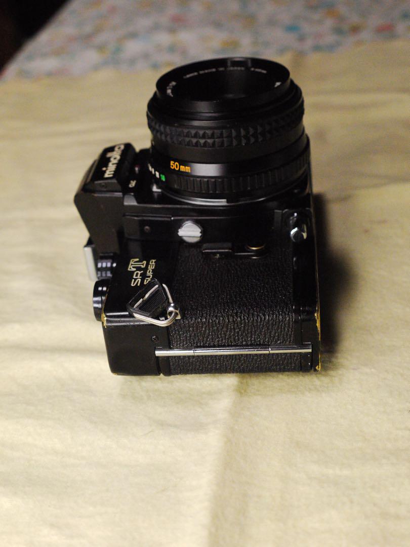 MINOLTA SRT SUPER BLACK MD ROKKOR 50mm f1.7 lens SLR Film