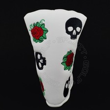 Skull Rose Head Cover for Ping Anser Shea 1/2 Wach-E/Craz-E Blade Midsize Mallet