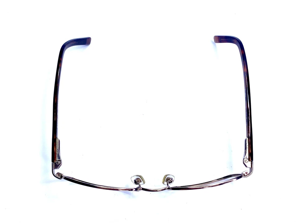 Gafas rectangulares de metal plateado DKNY templo de tortuga DY5002 1007/83 51 18 130 Foto 4 de 4
