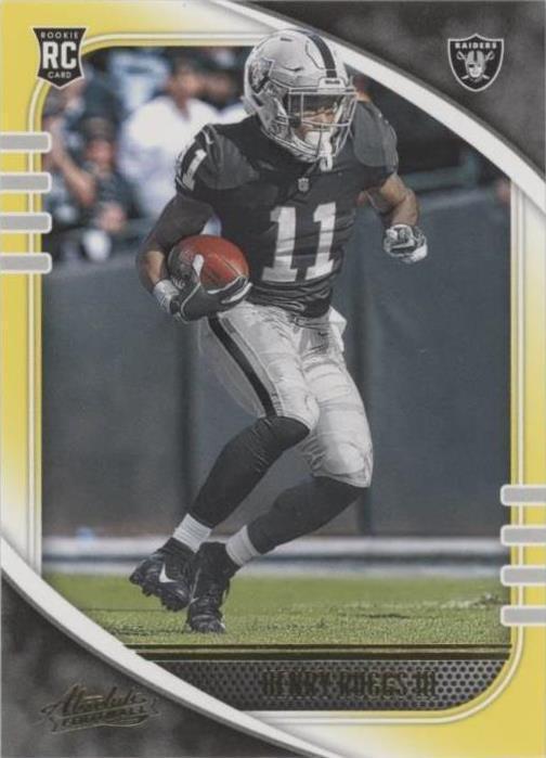 Henry Ruggs Rookie 2020 Panini Absolute - Rookie Henry Ruggs III #138 Yellow (RC) for sale ...