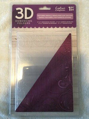 crafters companion 3d embossing folder Textured swirls