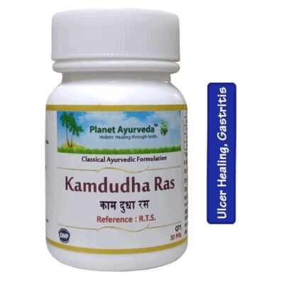 Planet Ayurveda KAMDUDHA RAS (30 Tablets) , 100%Herbal Formula Tablets