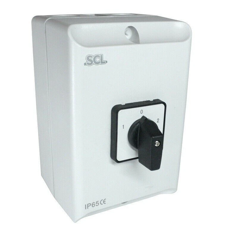 SCL 40AMP 4 POLE IP65 ENCLOSED CHANGE OVER SWITCH - IC440