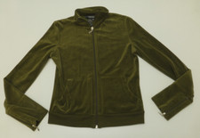 Rampage Junior Womens Size Small Green Velour Sweatshirt Excellent Condition