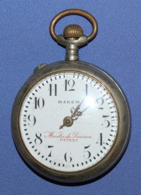 Antique Montre de Precision patent Harem pocket watch
