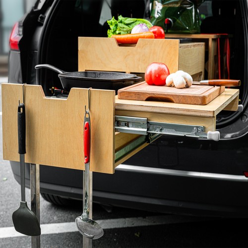 XK Overland Kitchen Box WD711 All-in-One Camping with Washing, Chopping, Cooking - Picture 6 of 12