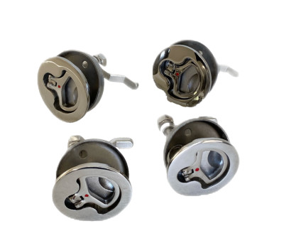 2Pcs 316 Stainless Steel Marine Boat Hatch Latch Turning Lift Handle