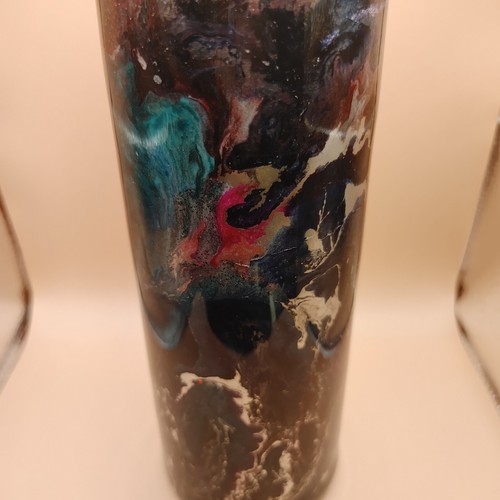 Handcrafted Tumbler Multicolor Stainless Steel with Straw 25oz Skinny - Picture 5 of 7