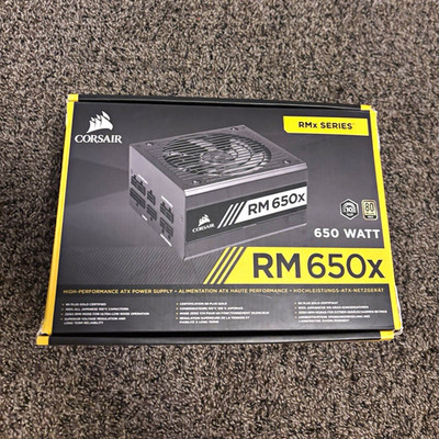 Corsair RM650x 650W 80 plus gold Fully Modular ATX Power Supply Unit, Black