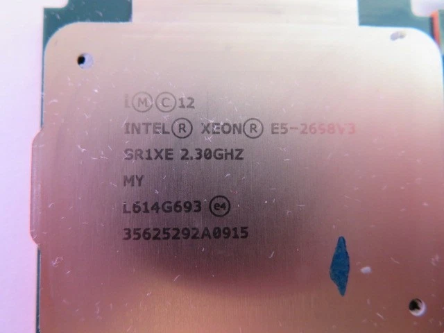 LOTE DE 4 PROCESADORES DE SERVIDOR INTEL XEON E5-2698V3 SR1XE 2,30 GHz LGA2011 16 NÚCLEOS Foto 2 de 4