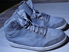 Nike Uomo Jordan 1 Flight 5 Premium Wolf Grigio Bianco Taglia 13 discrete condizioni 