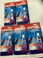 5x LOCTITE Vinyl Fabric Plastic Flexible Clear Adhesive 1oz Tube