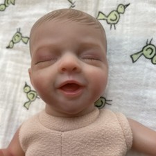 Bambola Reborn Mini Salia di Olga Auer 11 pollici ciglia neonato molto realistiche