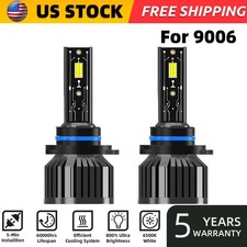 2x 9006hb4 Led Headlight Bulbs Kit Highlow Beam Super Bright White 6000k