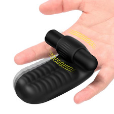 Sex Toys Finger Sleeve Vibrator G Spot Massage Clit Stimulate Female Masturbator