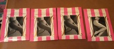 NEW Lot of 4 Victorias Secret Pantyhose sheer To Waist Jet Black Cocoa Small