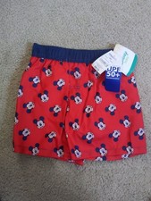 Disney Baby Swim Trunks Mickey Mouse Size 18 Months Pull On Mesh upf 50 New