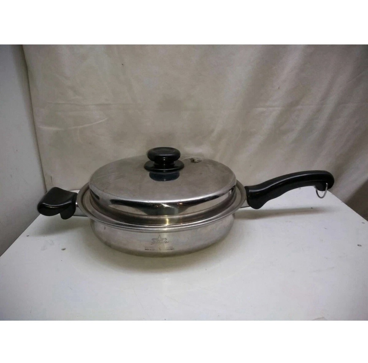 Saladmaster Skillet 11" TP304-316 Surgical Stainless Steel Roaster Pan & Lid