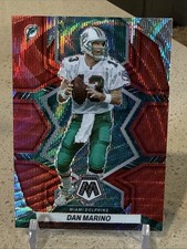 2022 Panini Mosaic Football Dan Marino RED WAVE MOSAIC /9 #126 - Miami Dolphins