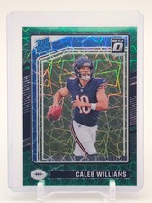 CALEB WILLIAMS 2024 DONRUSS OPTIC RATED ROOKIE GREEN VELOCITY PRIZM Q3797