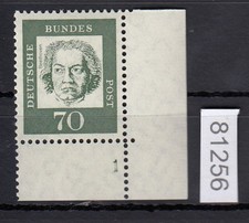 Bund 1961, Mich.-Nr.: 358 a y ** FN 1 Eckrand