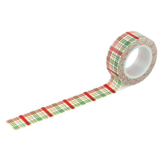 Echo Park Winnie the Pooh Christmas Washi Tape 30' - Pooh Bear Plaid