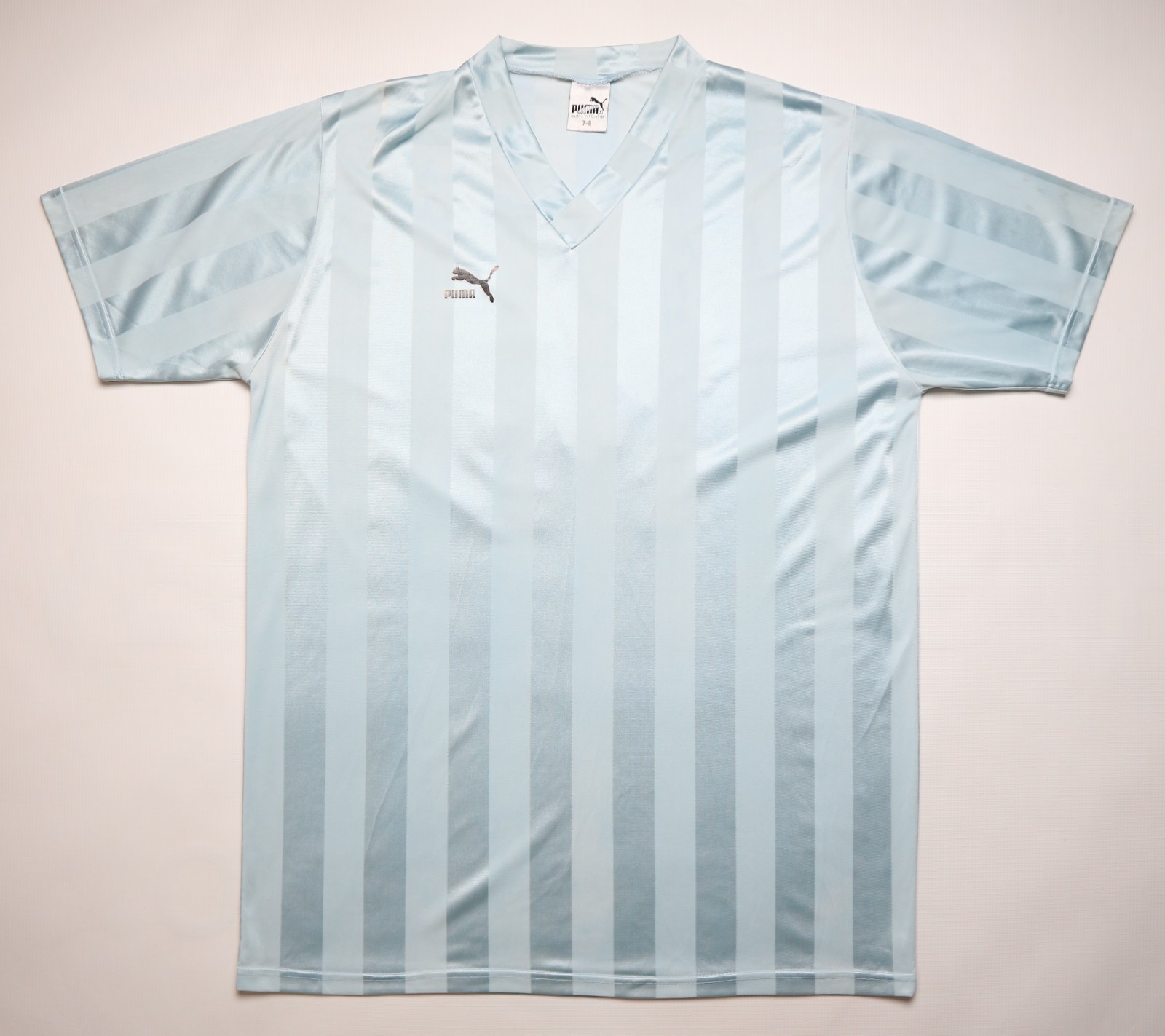 PUMA #14 VINTAGE 80s BLUE TEMPLATE FOOTBALL SHIRT SOCCER JERSEY MEN SIZE L LARGE