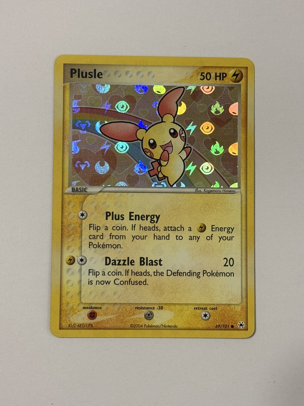 1x Plusle - 69/101 - Common - HOLO RARE - MINT  Pokemon EX - Hidden Legends