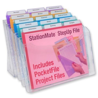 StationMate Desktop Organizer (Includes 18, 3rd-Cut PocketFiles). Complete Pr...