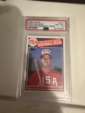 1985 Topps #401 Mark McGwire PSA 8 NM-Mint RC Rookie Olympic Baseball Card