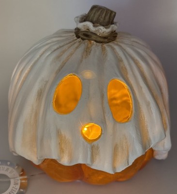 NWT Toil & Trouble Halloween Ghost Pumpkin TikTok Viral  LED Light Up Decor