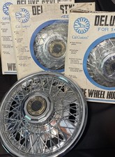 Cal Custom Nos Steel Wire Wheel Covers 14 Universal Fit Nos- Set Of 4
