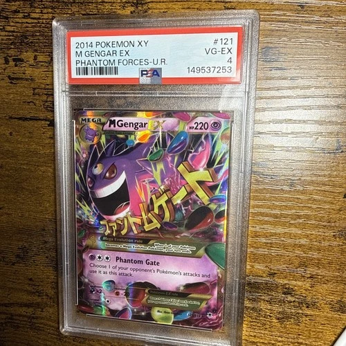 2014 Pokemon XY M Gengar EX Phantom Forces PSA 4 #121/119.