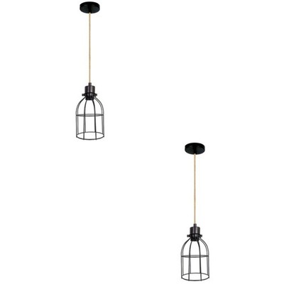  Set of 2 Moderne Deckenleuchten Anhängerbeleuchtung Rustikales Deckenlicht