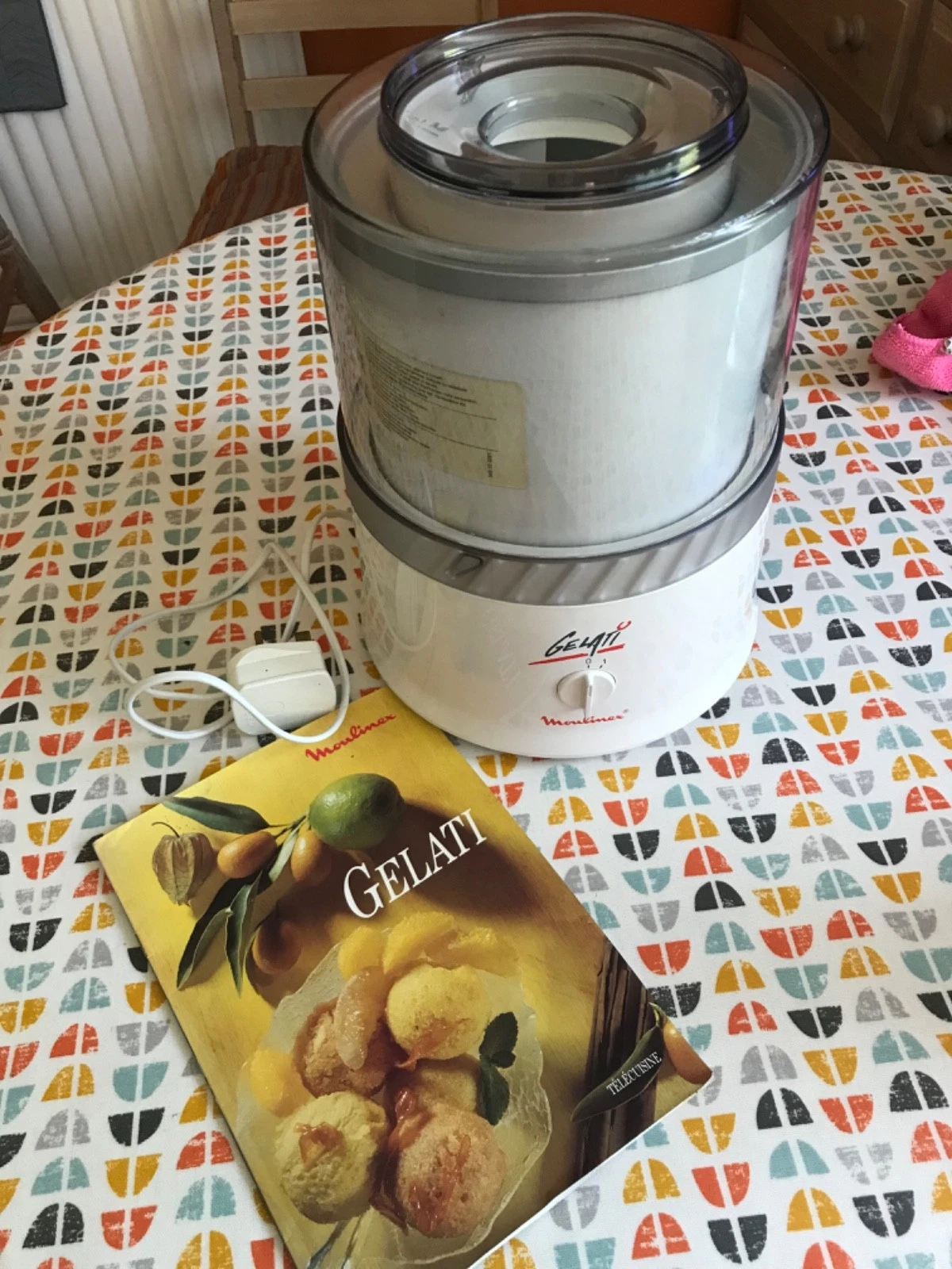 Moulinex Gelati Ice Cream Maker - Fully Working with recipe book