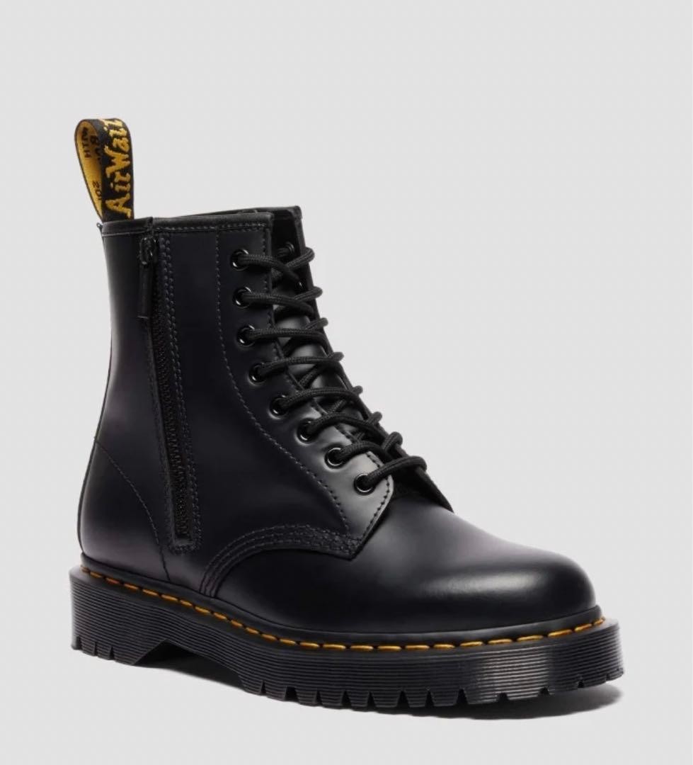 Dr. Martens 1460 ZIP BEX 8-Hole Leather Boots Gray Women's Size 22cm image 3