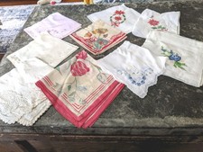 Vintage Ladies Handkerchiefs,Set Of 12 Different