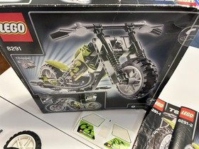 LEGO TECHNIC Dirt Bike 8291 Box, Complete, 2 Books, Riding Cycle 2008 Lime Green
