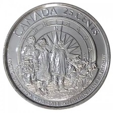 Uncirculated! 2013 Canada 25 Cent Arctic Expedition Non Frosted Quarter Coin BU