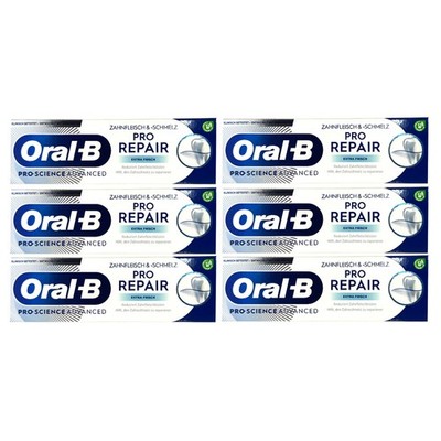 Oral-B Pro-Repair EXTRA FRISCH - Zahnpasta Zahnfleisch&-Schmelz, (6er Pack) 75ml
