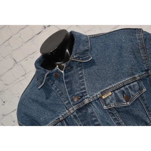 Levi's Strauss blaue Jeansjacke Herren Größe Large Denim Vollmetallknöpfe Baumwolle - Bild 3 von 7