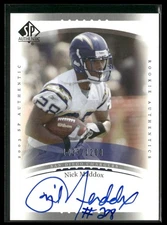 Nick Maddox 2003 SP Authentic Auto #219 San Diego Chargers