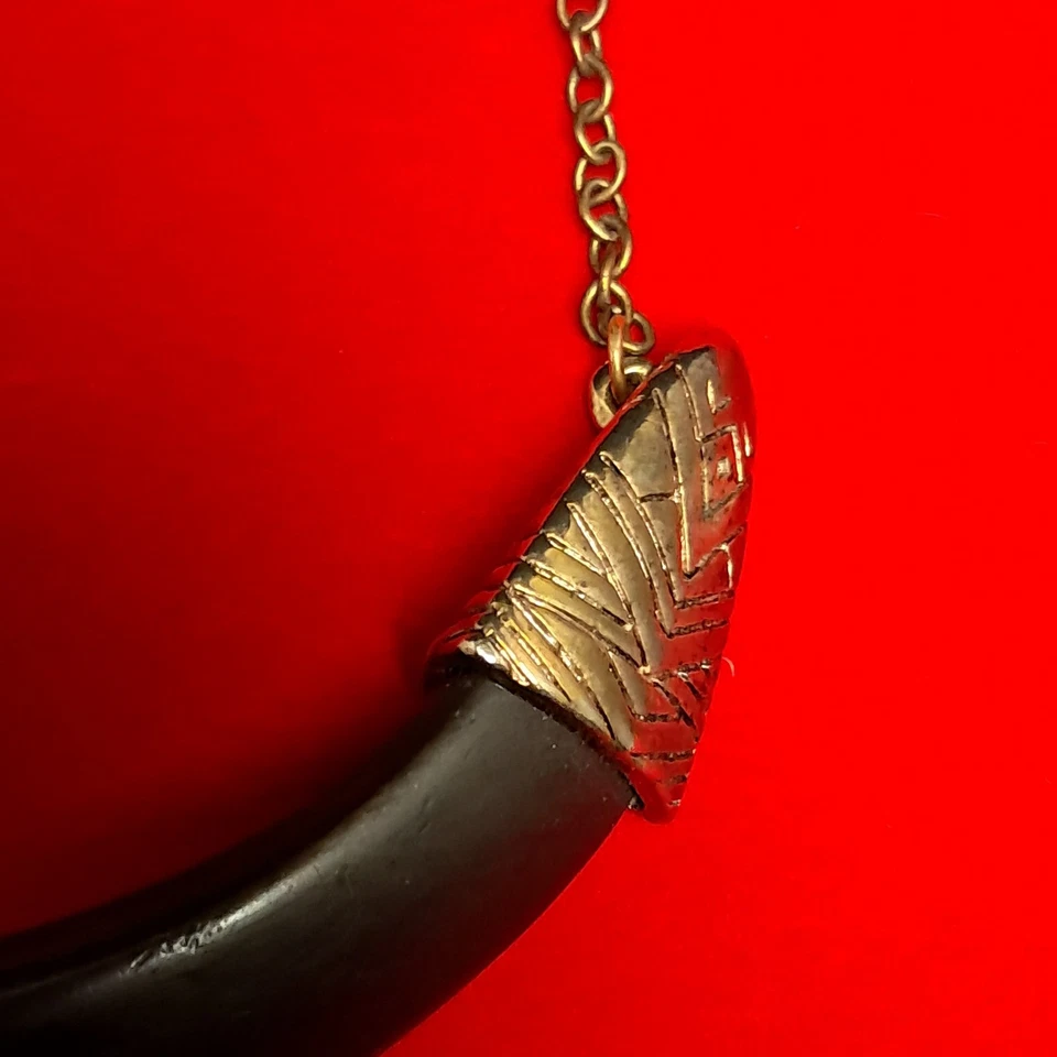 Venta Inmobiliaria Encuentra Casa de Harlow 1960 Cuerno Horizontal Colgante Collar Kolye Foto 4 de 4